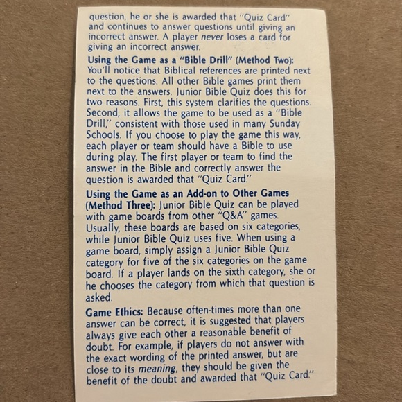 Junior Bible Quiz Game - Picture 10 of 11